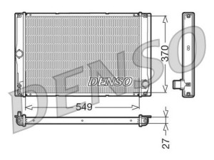 DRM50023 (DENSO) Радіатор основнийToyota Corolla 02-07 Toyota Corolla 13-18 Toyota Corolla 07-13