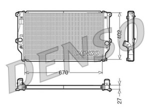 DRM50025 (DENSO) Радіатор основнийToyota RAV4 05-13