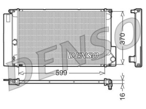 DRM50026 (DENSO) Радіатор основнийToyota Corolla 13-18 Toyota Avensis 09-18 Toyota Corolla 07-13