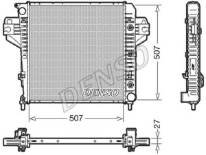 DRM06033 (DENSO) Радиатор основнойJeep Cherokee 01-07