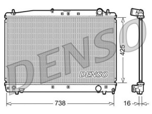 DRM50033 (DENSO) Радиатор основнойToyota Picnic 01-09 Toyota Avensis 97-03 Toyota Avensis 03-10