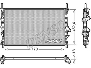 DRM10111 (DENSO) Радиатор основнойFord Transit Custom 12- Ford Transit 14-