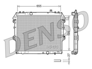 DRM50039 (DENSO) Радіатор основнийToyota Hilux 05-16