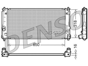 DRM50044 (DENSO) Радиатор основнойToyota Celica 99-05