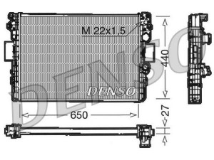DRM12003 (DENSO) Радиатор основнойIveco Daily E3 99-06