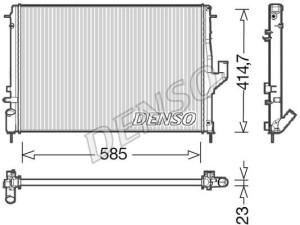 DRM37001 (DENSO) Радіатор основнийRenault Duster 10-18 Dacia Duster 10-17 Dacia Logan 04-12