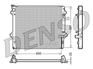 DRM50046 (DENSO) Радиатор основнойToyota Land Cruiser Prado 120 03-09