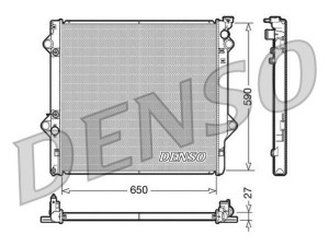 DRM50047 (DENSO) Радиатор основнойToyota Land Cruiser Prado 120 03-09