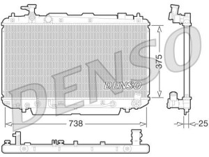 DRM50065 (DENSO) Радиатор основнойToyota RAV4 00-05