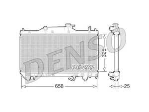 DRM50067 (DENSO) Радиатор основнойToyota Picnic 01-09 Toyota Avensis 97-03