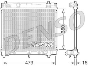 DRM50070 (DENSO) Радіатор основнийToyota Yaris 05-12