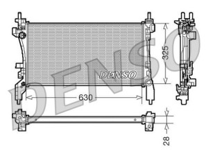 DRM07041 (DENSO) Радиатор основнойPeugeot Bipper 08-17 Citroen Nemo 08-17