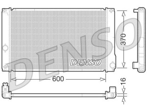 DRM50076 (DENSO) Радіатор основнийToyota Auris E180 12-18 Toyota Prius 09-17 Toyota Corolla 13-18