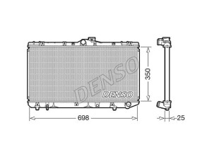 DRM50079 (DENSO) Радіатор основнийToyota Corolla 91-97