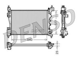 DRM07042 (DENSO) Радиатор основнойFiat Fiorino 07- Peugeot Bipper 08-17 Citroen Nemo 08-17