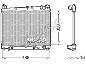 DRM50080 (DENSO) Радіатор основнийToyota Yaris 00-05