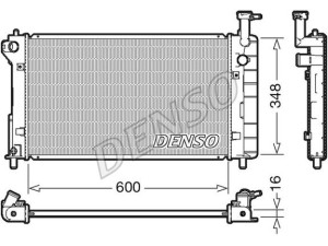 DRM50082 (DENSO) Радіатор основнийToyota Prius 00-03