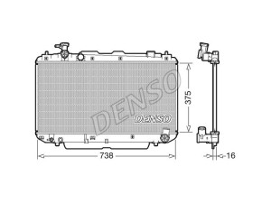 DRM50083 (DENSO) Радиатор основнойToyota RAV4 00-05