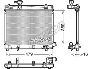 DRM50086 (DENSO) Радіатор основнийToyota Yaris 11-18