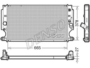 DRM50088 (DENSO) Радіатор основнийToyota Avensis 09-18