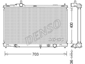 DRM50095 (DENSO) Радіатор основнийLexus GS 05-11