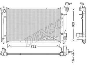 DRM50098 (DENSO) Радіатор основнийLexus IS 13-20