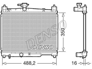 DRM50101 (DENSO) Радіатор основнийToyota Yaris 00-05