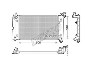 DRM50110 (DENSO) Радіатор основнийToyota Corolla Verso 04-09 Toyota Corolla 02-07 Toyota Avensis 03-10