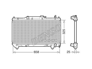 DRM50115 (DENSO) Радиатор основнойToyota Avensis 97-03