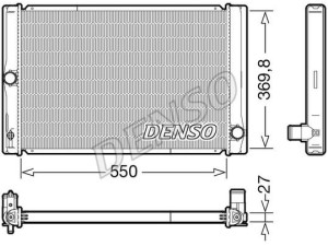 DRM50123 (DENSO) Радіатор основнийToyota Auris E180 12-18 Toyota Corolla 13-18 Toyota Corolla 07-13