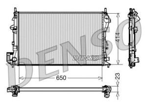 DRM20028 (DENSO) Радиатор основнойOpel Vectra C 02-08 Hyundai Santa FE 12-18 SAAB 9-3 02-11