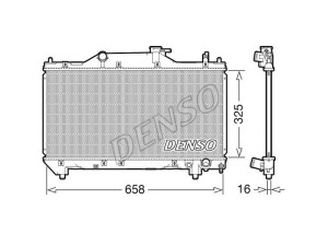 DRM50131 (DENSO) Радиатор основнойToyota Picnic 01-09 Toyota Avensis 97-03