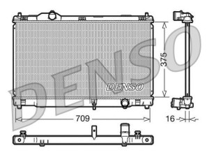 DRM51001 (DENSO) Радіатор основнийLexus IS 05-13