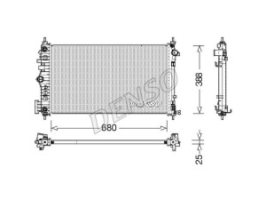 DRM15007 (DENSO) Радиатор основнойOpel Insignia 08-16