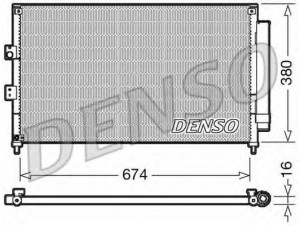 DRM15008 (DENSO) Радіатор основнийOpel Zafira C 11-19 Opel Astra J 10-15 Chevrolet Cruze 09-17