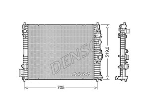 DRM15012 (DENSO) Радиатор основнойChevrolet Trax 13-16 Chevrolet Tracker 13-20