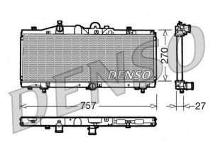 DRM09010 (DENSO) Радиатор основнойFiat Barchetta 95-05