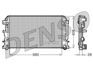 DRM17009 (DENSO) Радиатор основнойVW Beetle 98-11 VW Crafter 06-16 Mercedes-Benz Sprinter 906 06-18