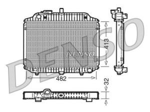 DRM17010 (DENSO) Радіатор основнийMercedes-Benz MB100 88-92