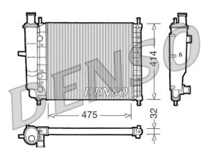 DRM09028 (DENSO) Радиатор основнойFiat Bravo 95-01