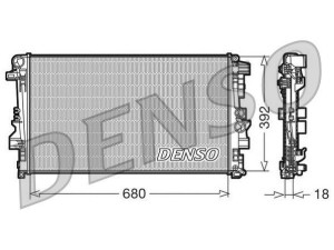 DRM17012 (DENSO) Радиатор основнойMercedes-Benz Vito W639 03-14