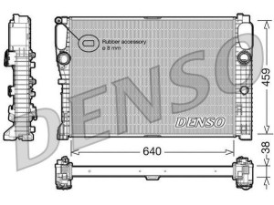 DRM17014 (DENSO) Радиатор основнойMercedes-Benz CLS C219 03-10 Mercedes-Benz CLK W209 02-10 Mercedes-Benz E-Class W211 02-09