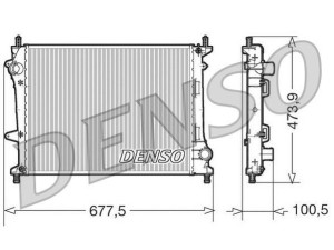 DRM09037 (DENSO) Радіатор основнийFiat Multipla 03-10