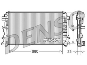 DRM17018 (DENSO) Радиатор основнойVW Crafter 06-16 Mercedes-Benz Sprinter 906 06-18