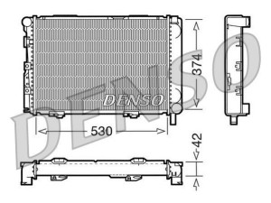 DRM17025 (DENSO) Радиатор основнойMercedes-Benz E-Class W124 84-95