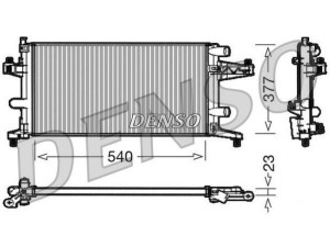 DRM20040 (DENSO) Радиатор основнойOpel Corsa C 00-06 Opel Tigra 04-09 Opel Combo C 01-11