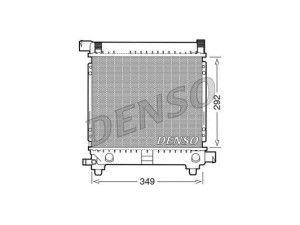 DRM17027 (DENSO) Радиатор основнойMercedes-Benz E-Class W124 84-95 Mercedes-Benz 190 (W201) 82-93