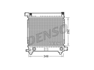 DRM17028 (DENSO) Радиатор основнойMercedes-Benz E-Class W124 84-95 Mercedes-Benz 190 (W201) 82-93