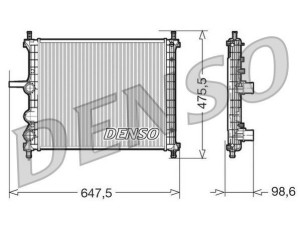 DRM09038 (DENSO) Радіатор основнийFiat Multipla 03-10