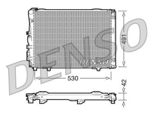 DRM17030 (DENSO) Радіатор основнийMercedes-Benz E-Class W124 84-95